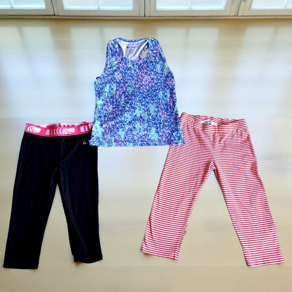 Girls leggings & tank pack size 5/6 - Picture 1 of 10